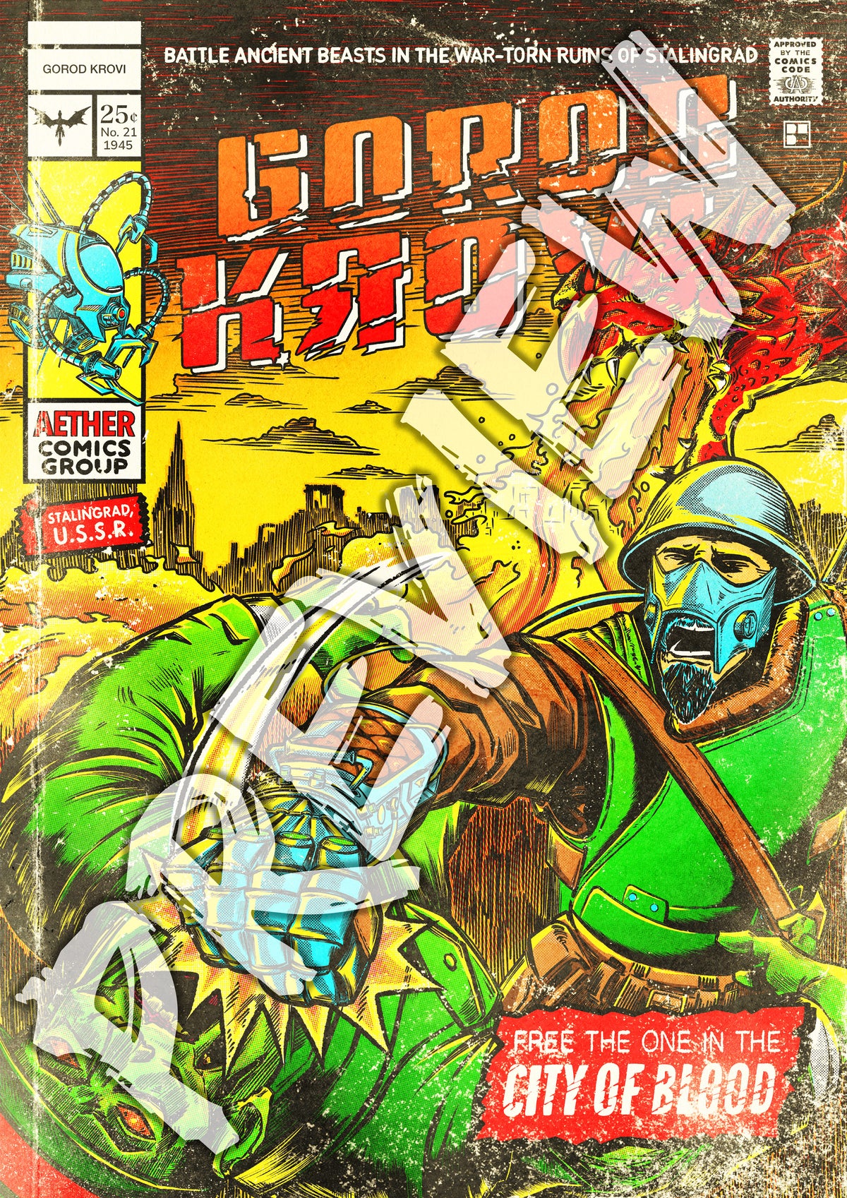 "GOROD KROVI" Comic Poster (Only 75 Available!)