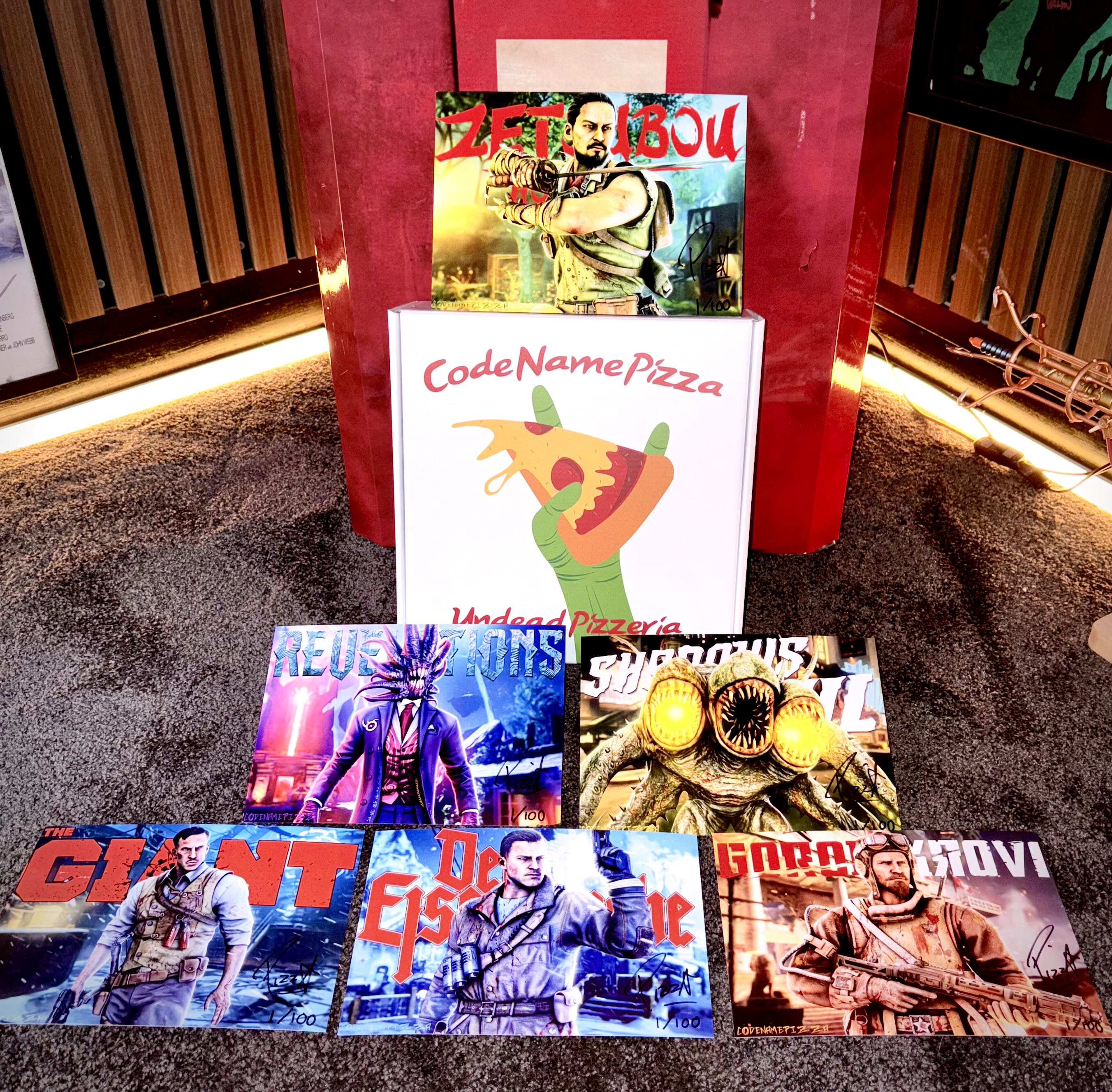 BO3 Zombies Pizza Box