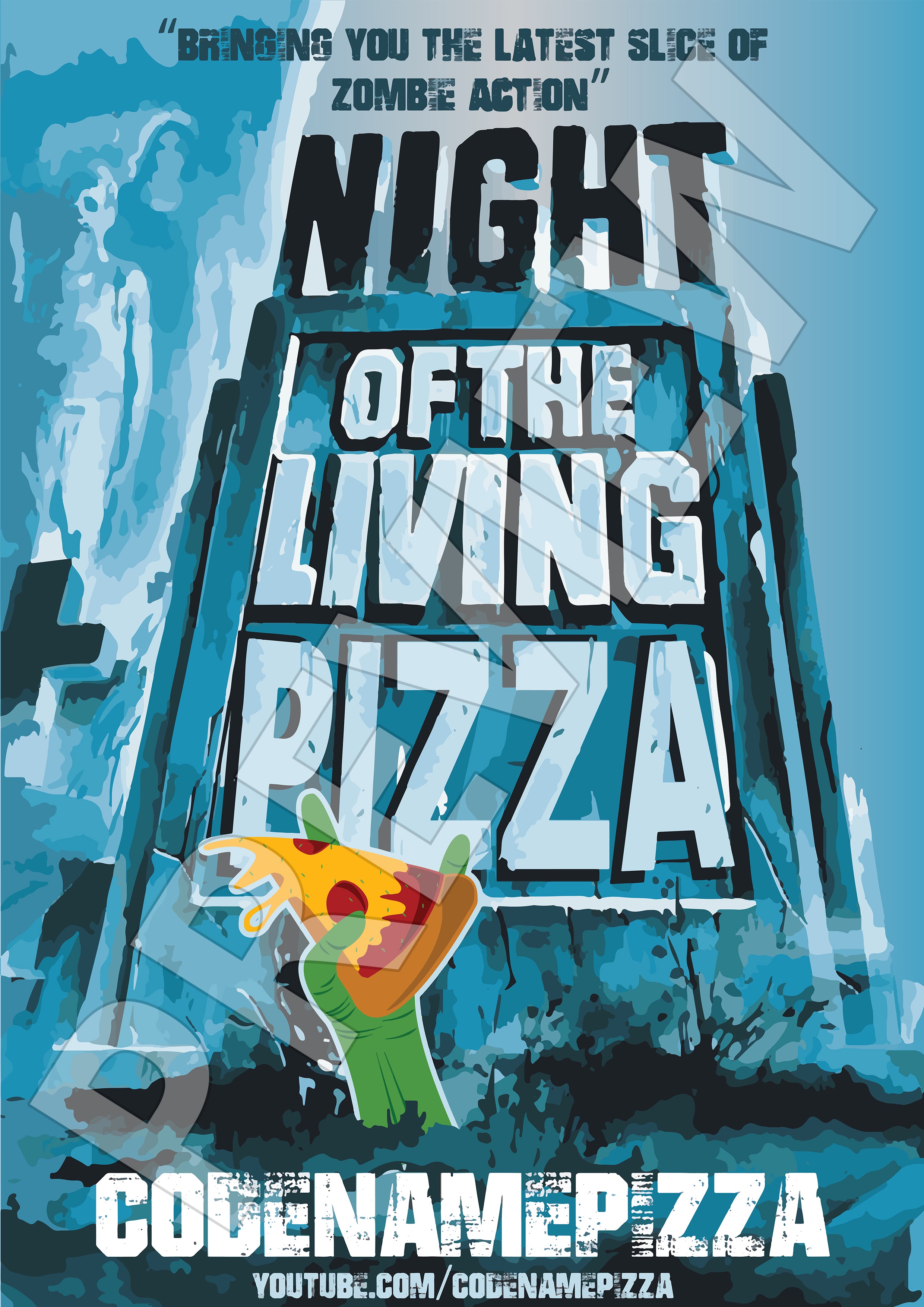 **Night of the Living PIZZA Poster