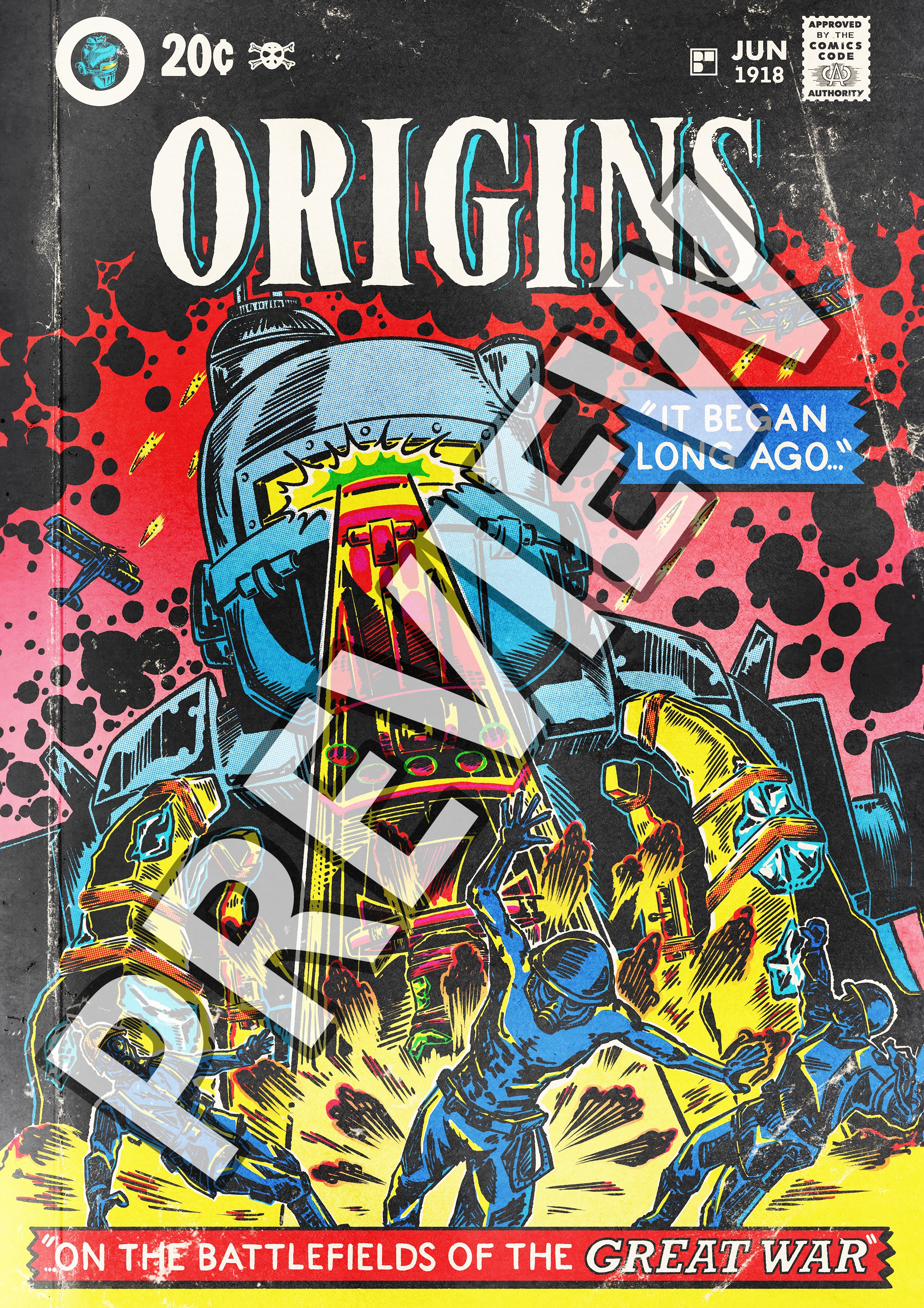 ORIGINS LARGE Comic Poster (Limited to 50 Prints)