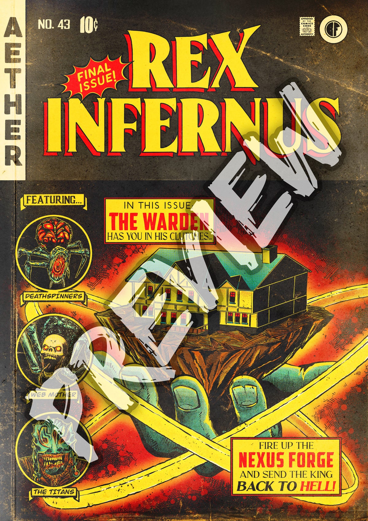 ""REX INFERNUS"" Comic Poster (Only 50 Available!)