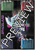 *Spaceland Theme Park Map Poster