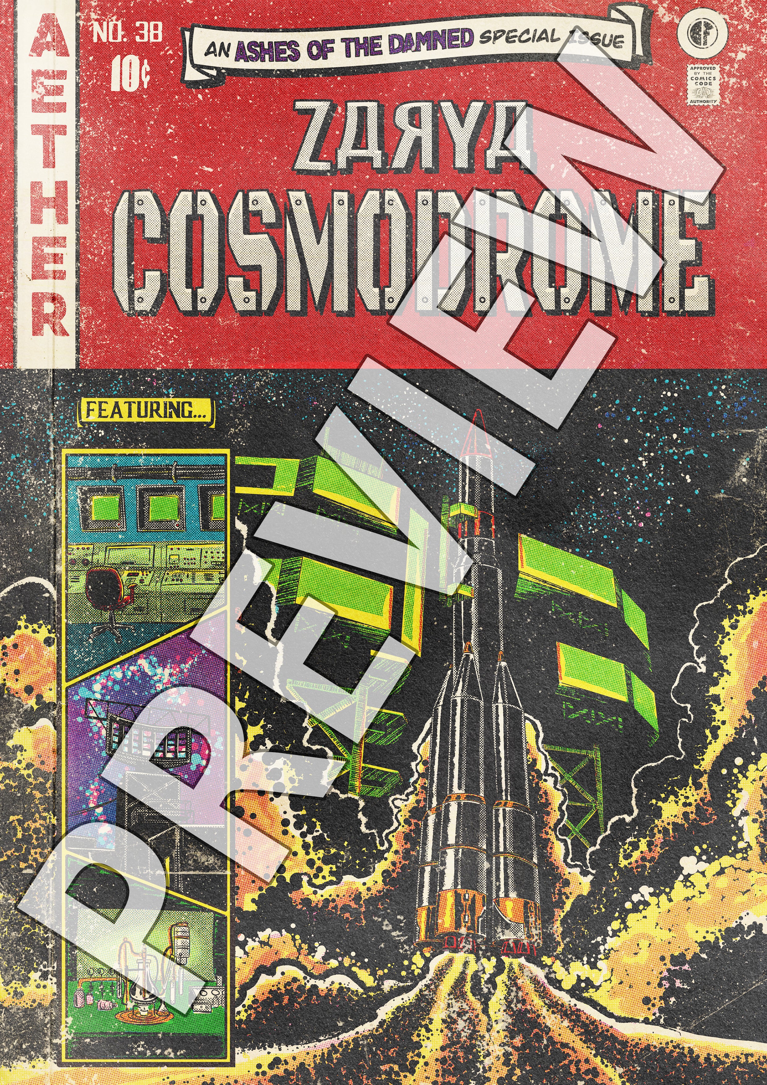 *"ZARYA COSMODRONE" Comic Poster (Limited to 50 Prints)