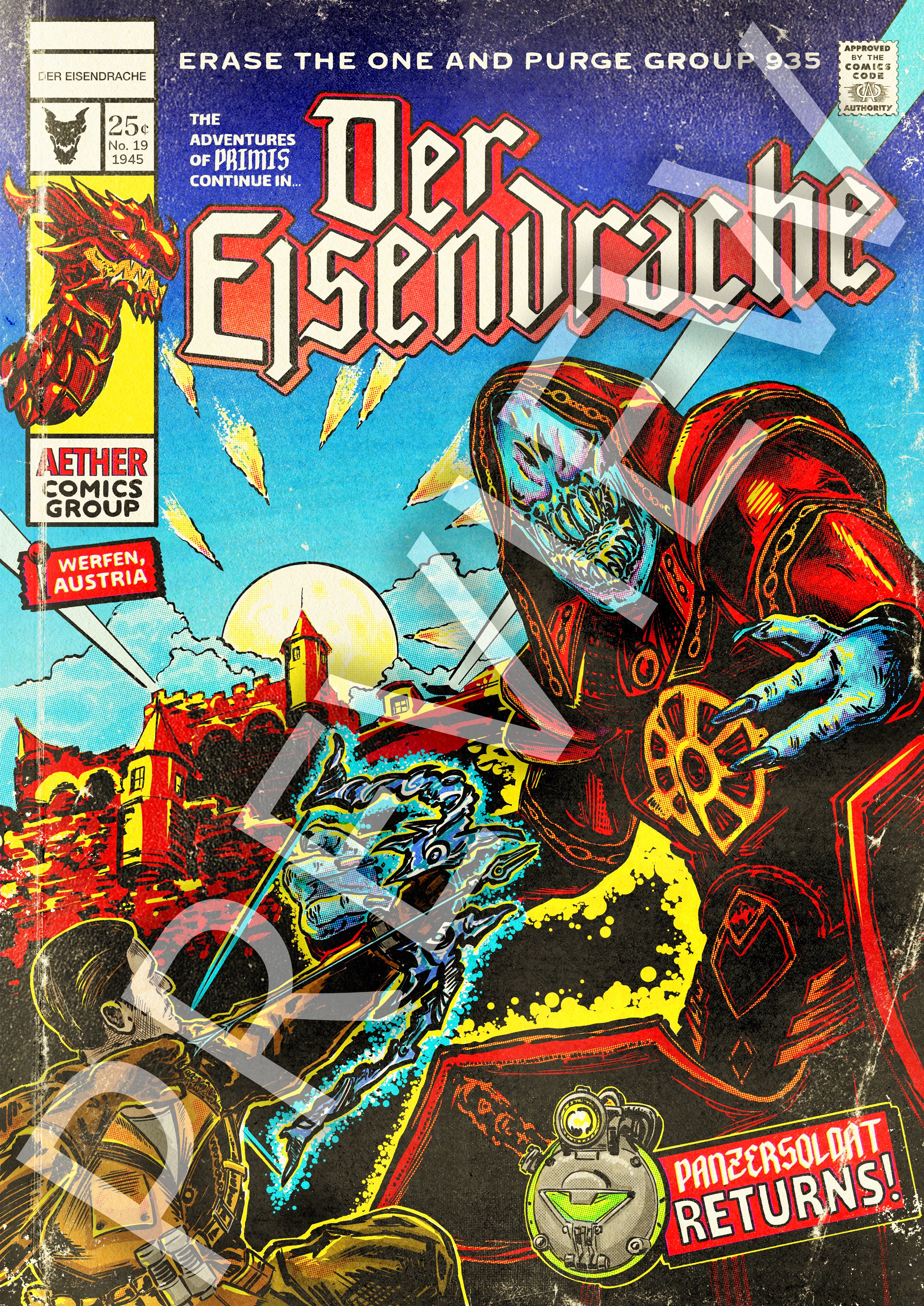 *"Der Eisendrache" Comic Book Poster (LIMITED Only 100 Prints)